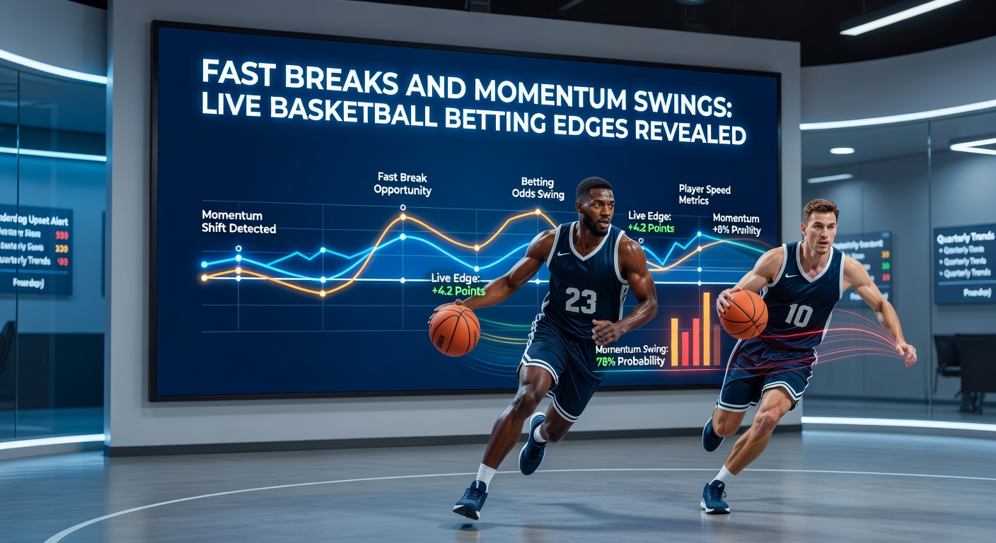 Dramatischer Momentum-Wechsel in einem NBA-Spiel, mit jubelnden Fans und punktenjagenden Spielern