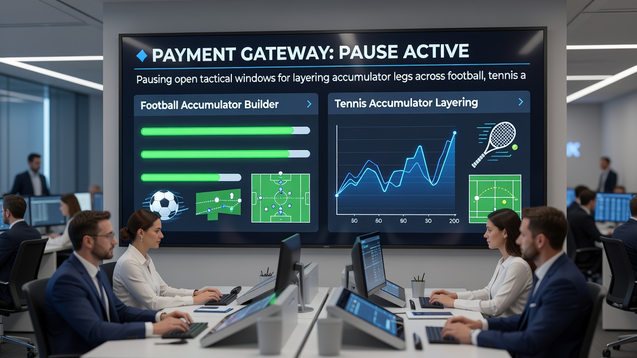 Taktische Schichtung von Akkumulatorbeinen während Zahlungsgateway-Pausen in Multi-Sport-Live-Wetten